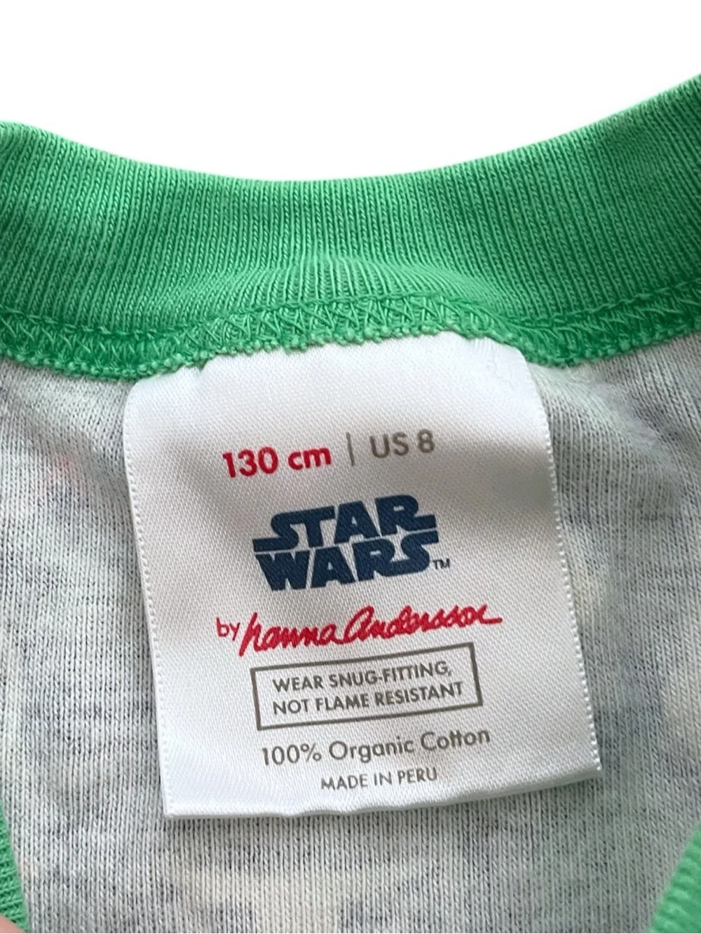 Hanna Andersson x Star Wars Organic Cotton Long Sleeve Holiday Pajama SET size 8